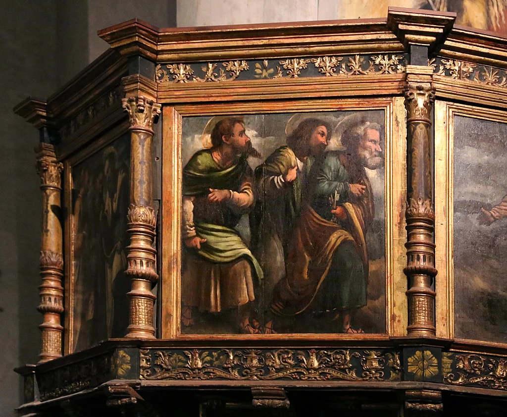 Il Romanino-128-Il pulpito-apostoli-2-Chiesa di Sant'Andrea (Asola)